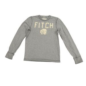 Vintage Abercrombie & Fitch Muscle Sweatshirt Men’s LG Gray Native Indian Head